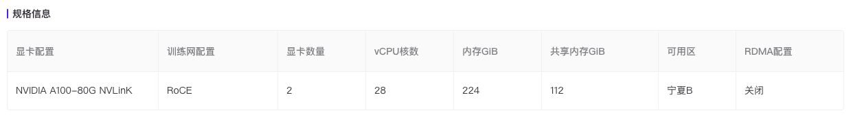 OpenVLA 双 GPU 环境检查使用的开发机示例规格，包含两张 NVIDIA A100-80G